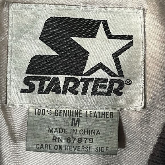 Vintage Oakland Raiders Suede Leather Jacket 80s 90s Varsity Medium Football - Picture 11 of 11